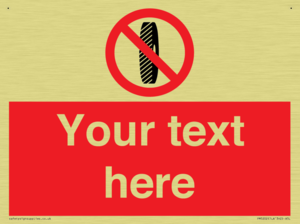 Custom Do Not Change Grinding Wheel Sign